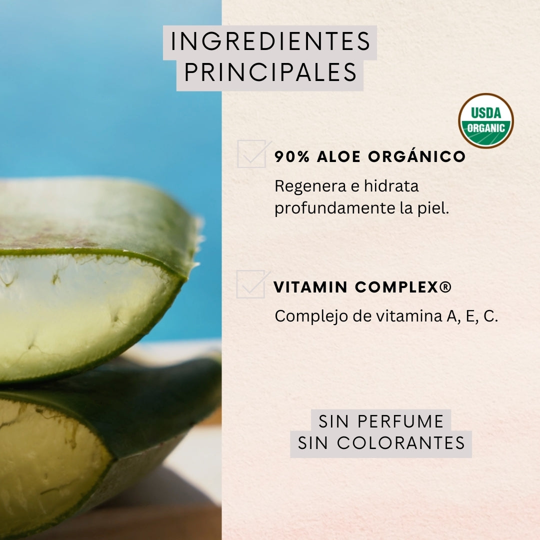 Gel Puro de Aloe Vera Orgánico & Vitamin Complex® 150ml