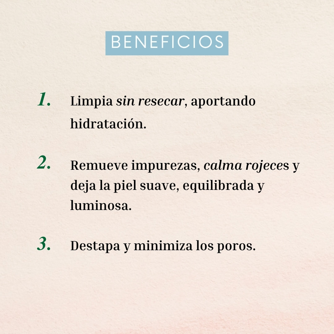 Gel Limpiador Rostro Naturaloe Piel Mixta a Seca 250 ml