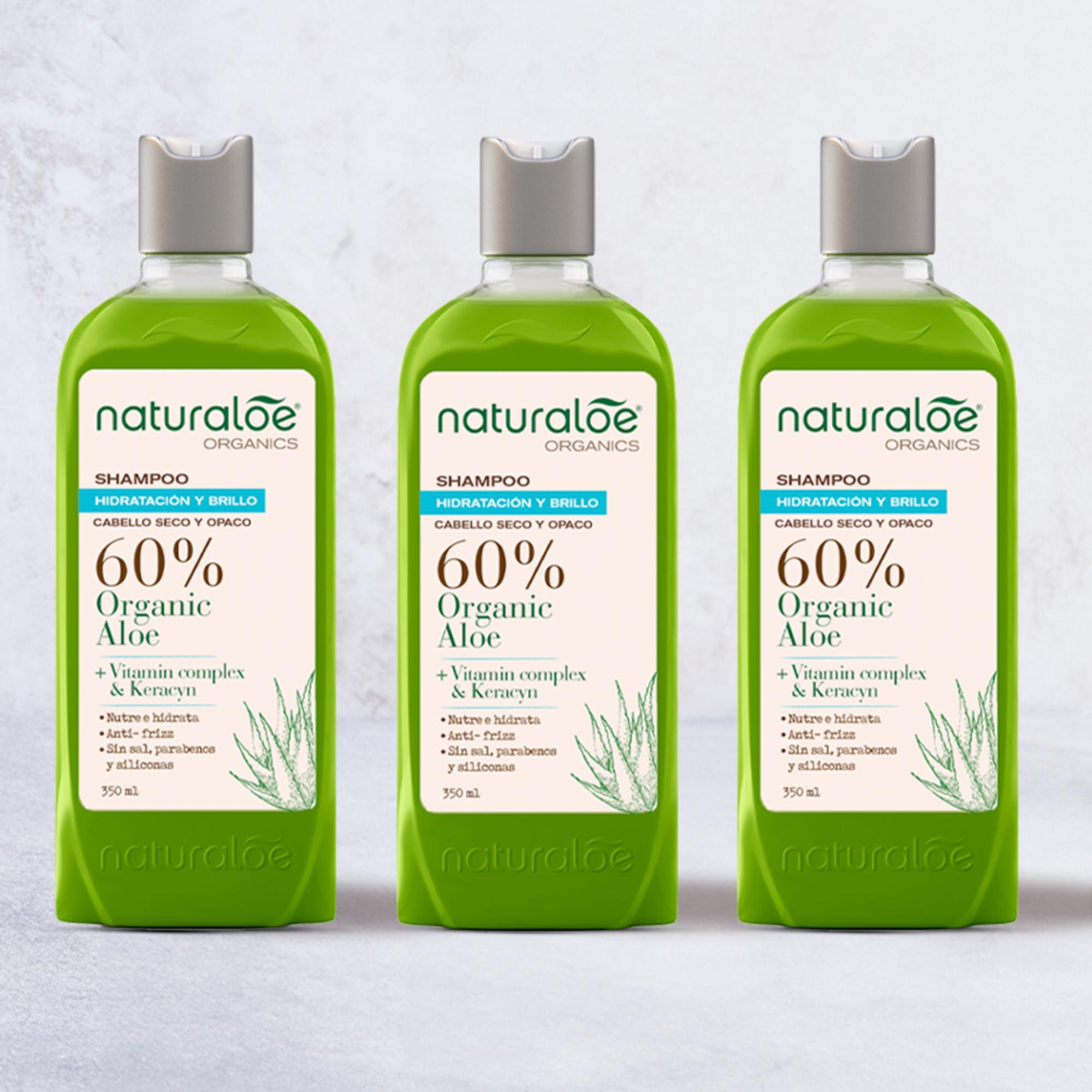 Set 3 Shampoo Hidratación & brillo 350 ml