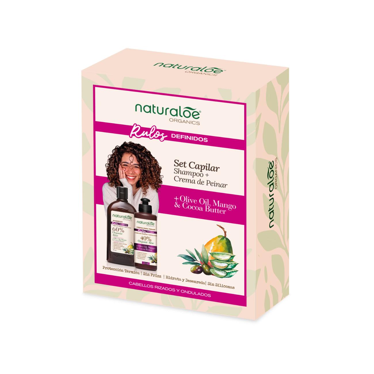 Set Shampoo Rulos Definidos 350ml + Crema Peinar 250ml