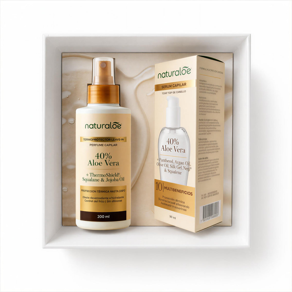 Naturaloe Duo Perfecto Serum Capilar y Termoprotector