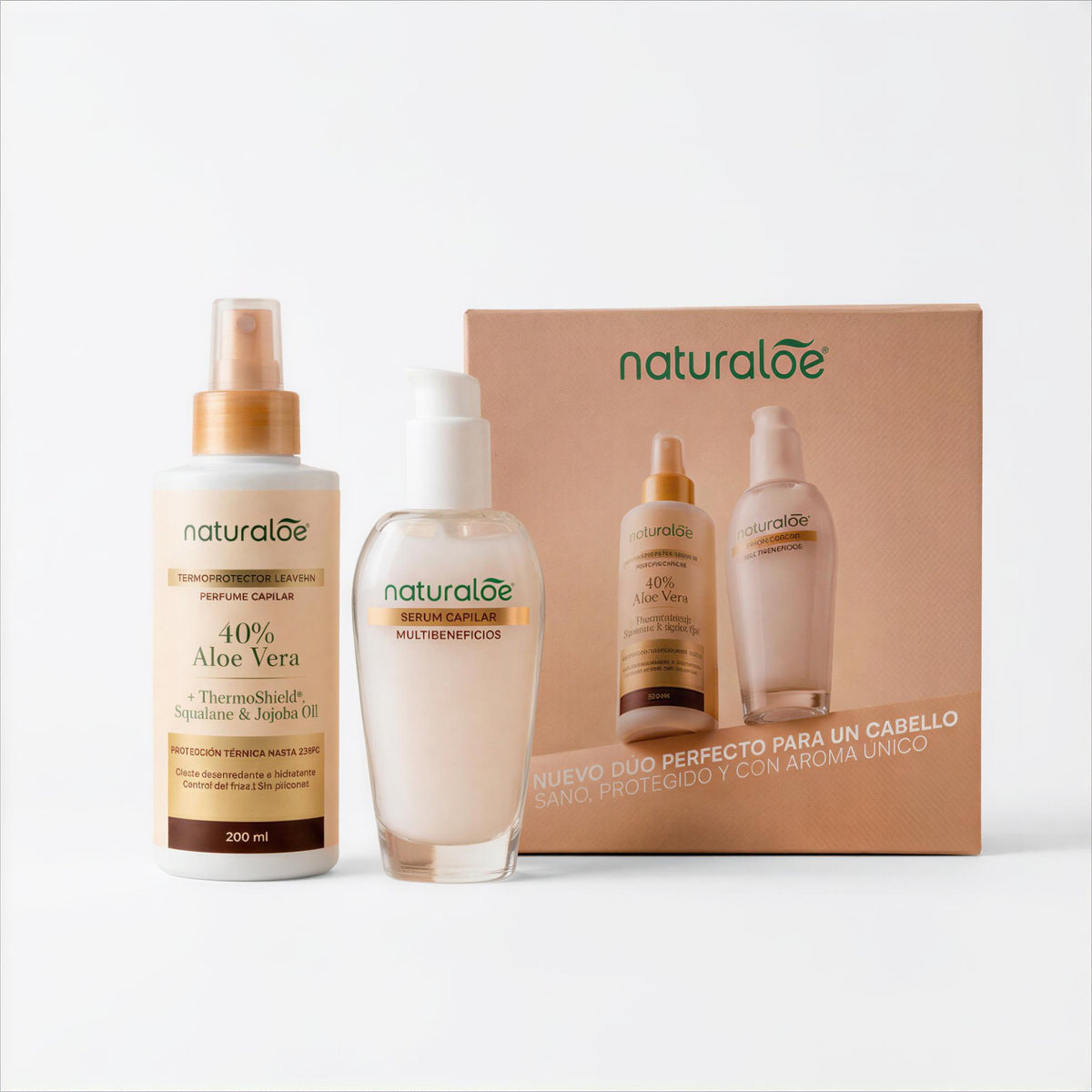 Naturaloe Duo Perfecto Serum Capilar y Termoprotector