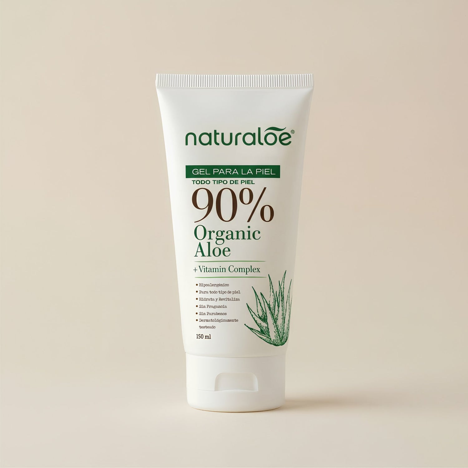 Gel Puro de Aloe Vera Orgánico & Vitamin Complex® 150ml
