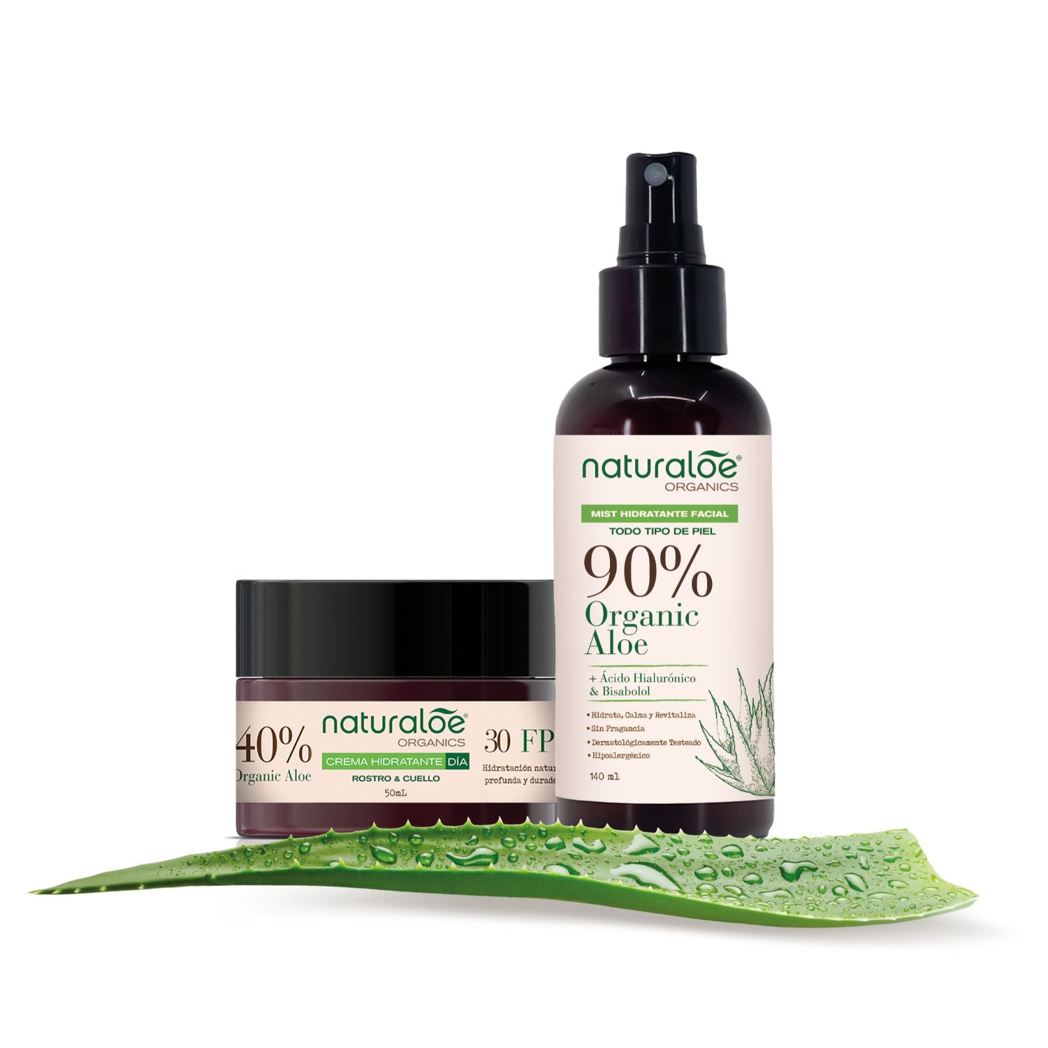 Set Crema Hidratante Día + Aloe Mist – Naturaloe