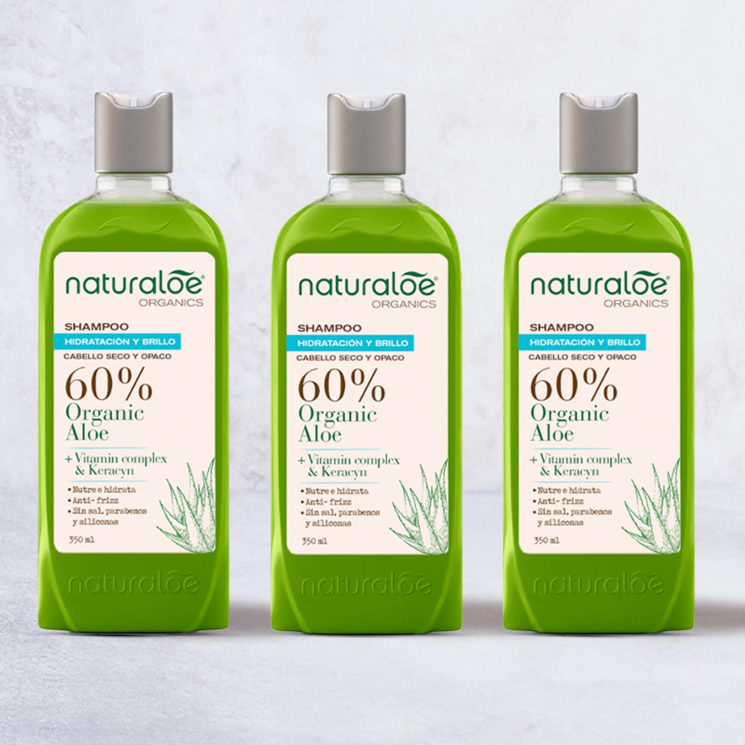 Set 3 Shampoo Hidratación & brillo 350 ml