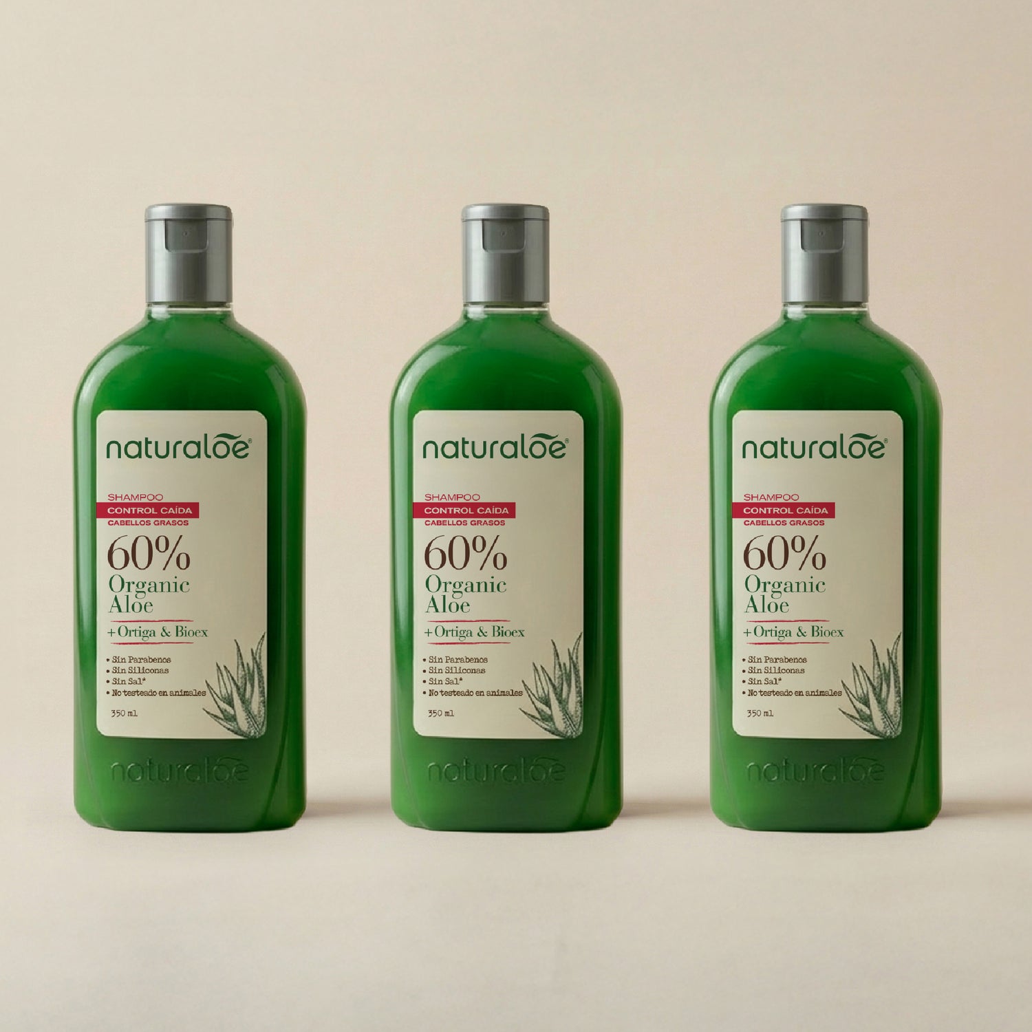 Set 3 Shampoo Linea Control Caida Graso