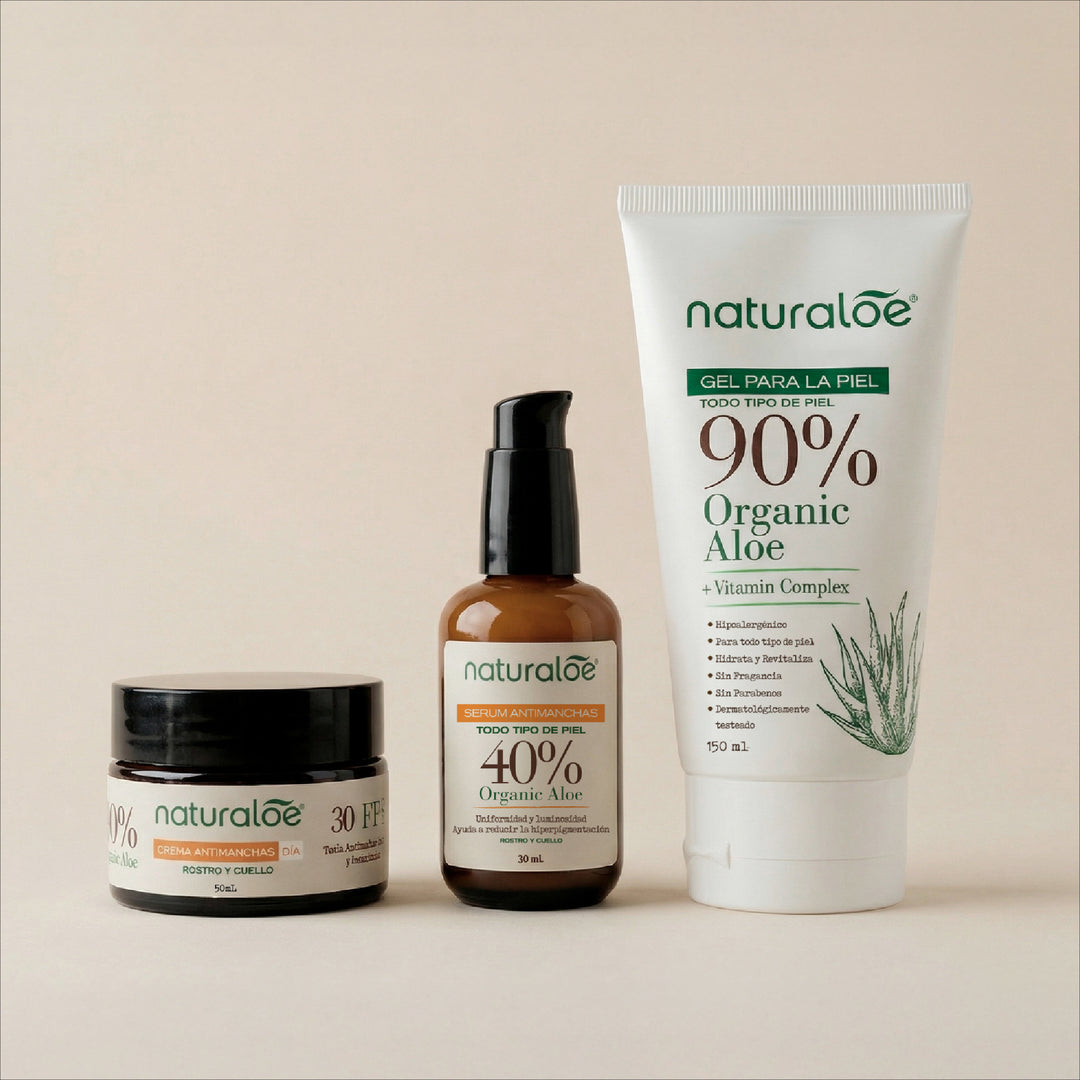 Rutina Antimanchas: Crema Día Antimanchas SPF30 + Serum Antimanchas + Gel de Aloe Vera