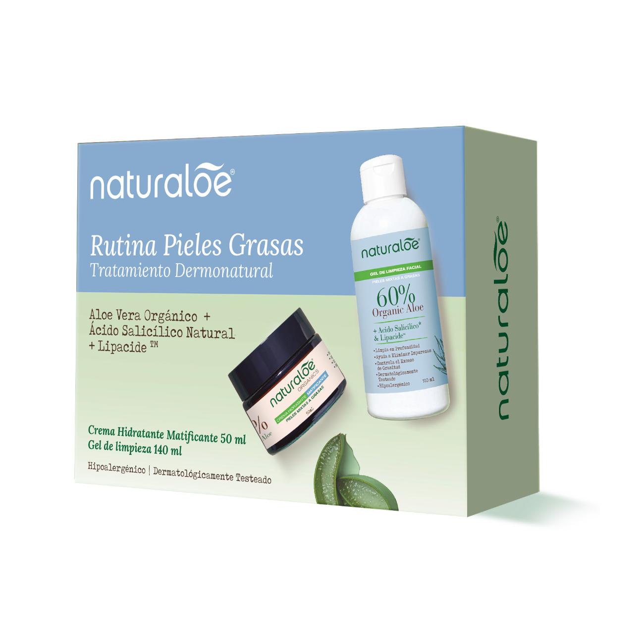 Estuche Gel Limpieza Piel Mixta a Grasa + Crema Matificante