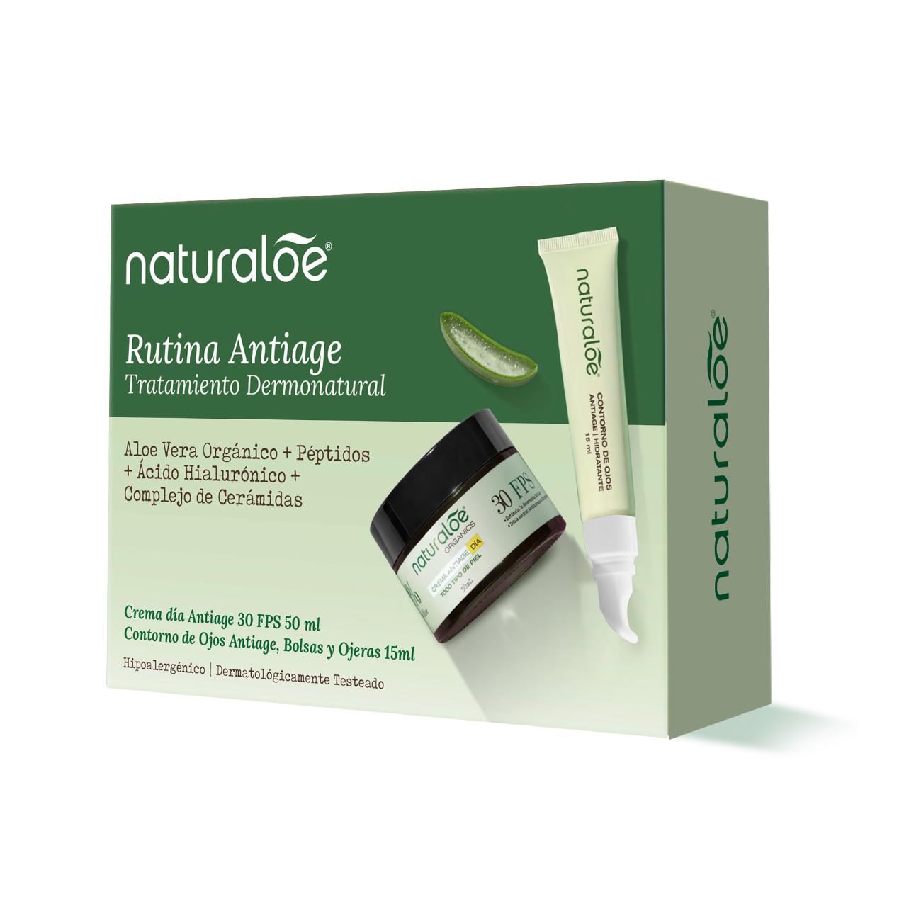 Set Antiage: Contorno de Ojos 15ml + Crema Día SPF 30, 50ml