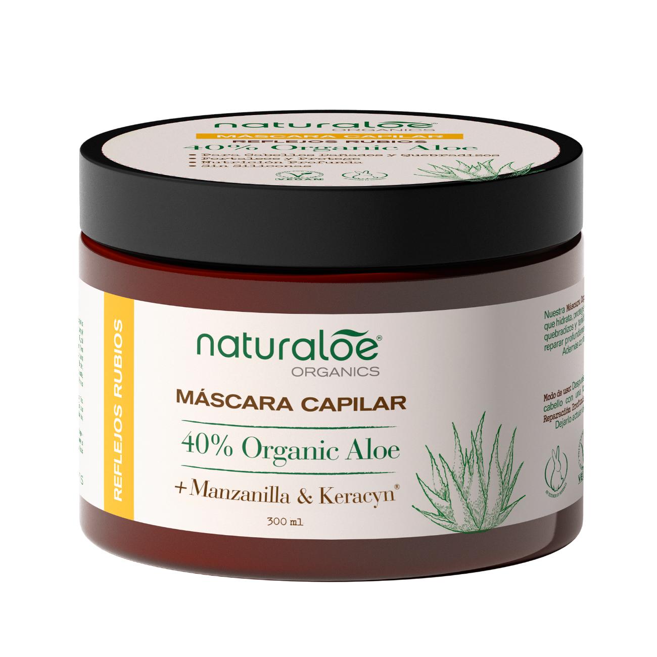 Mascara Reparacion Profunda Reflejos Rubios 300ml Naturaloe