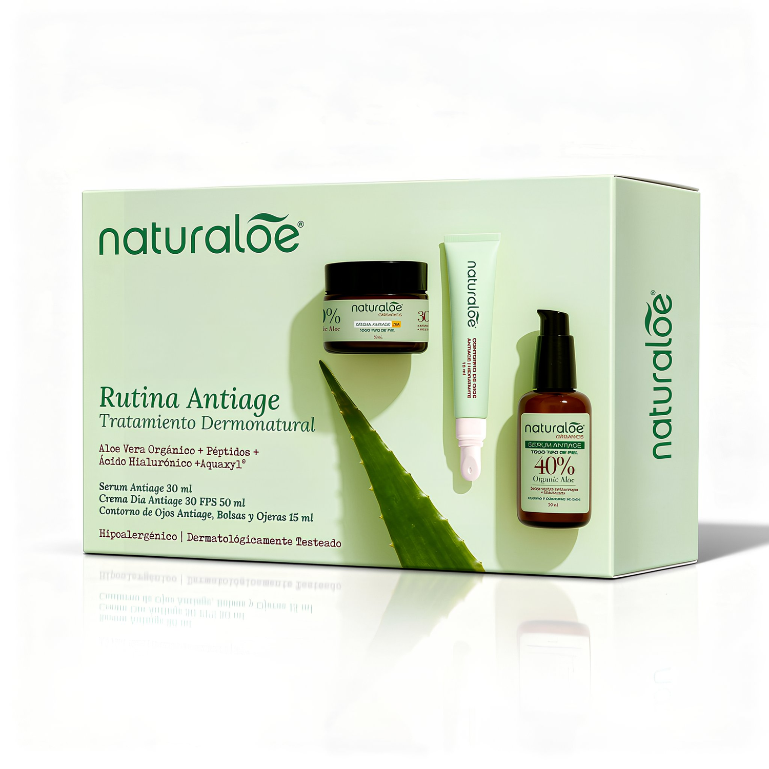 Set Antiage Serum, Contorno de Ojos y Crema de Día