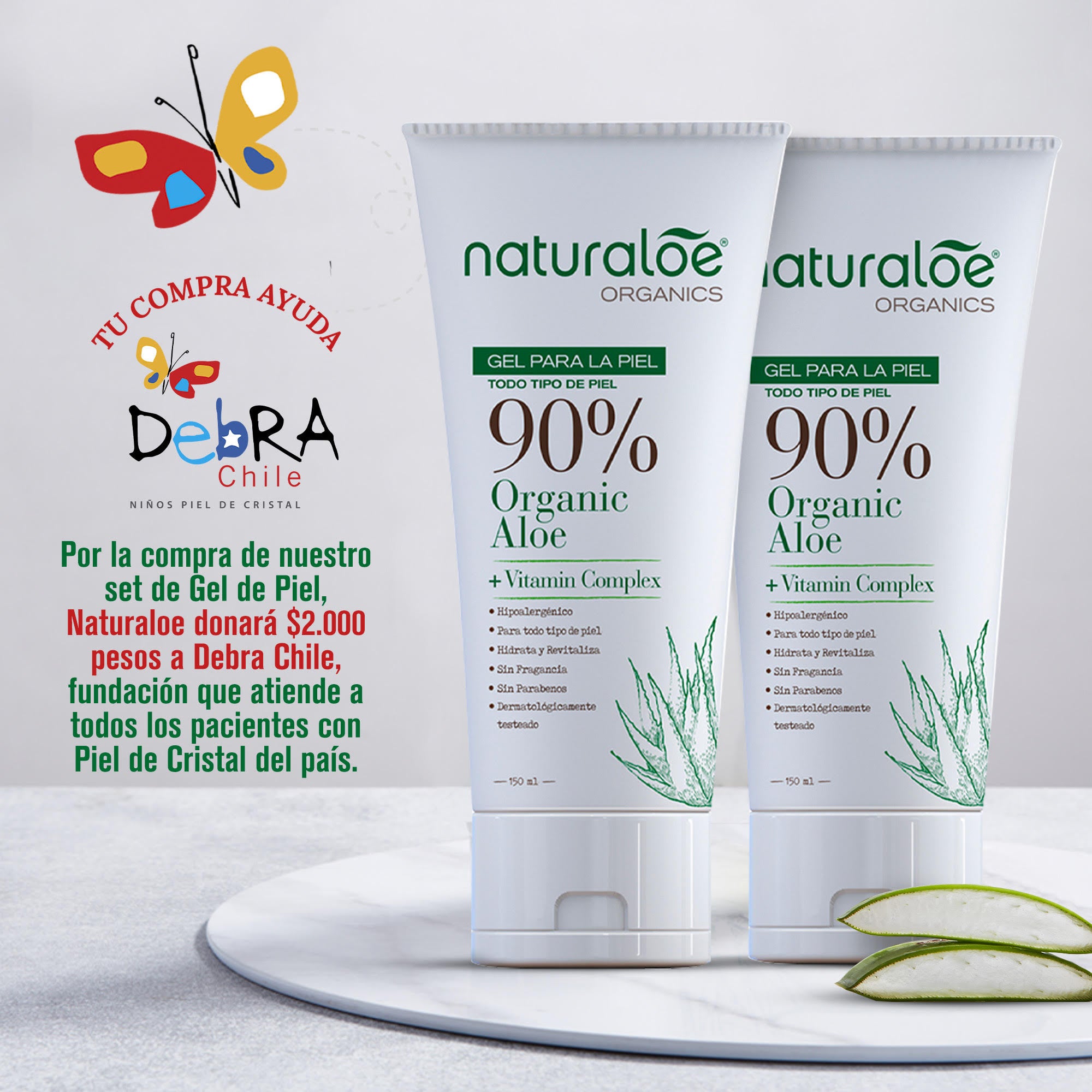 Set Solidario 2 Gel Puro de Aloe 150ml